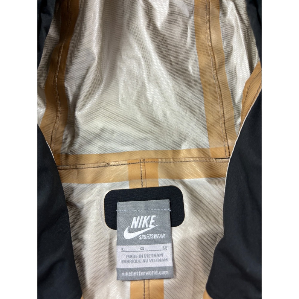 Nike Waterproof Taped Seams Hooded Rain Jacket (Men's Large) Blue - Picture 3 of 12